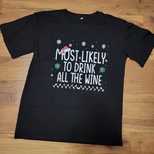 Holiday Graphic Tee Women's Size Large